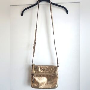 Kate Spade New York metallic Gold Tenley flicker Crossbody Bag